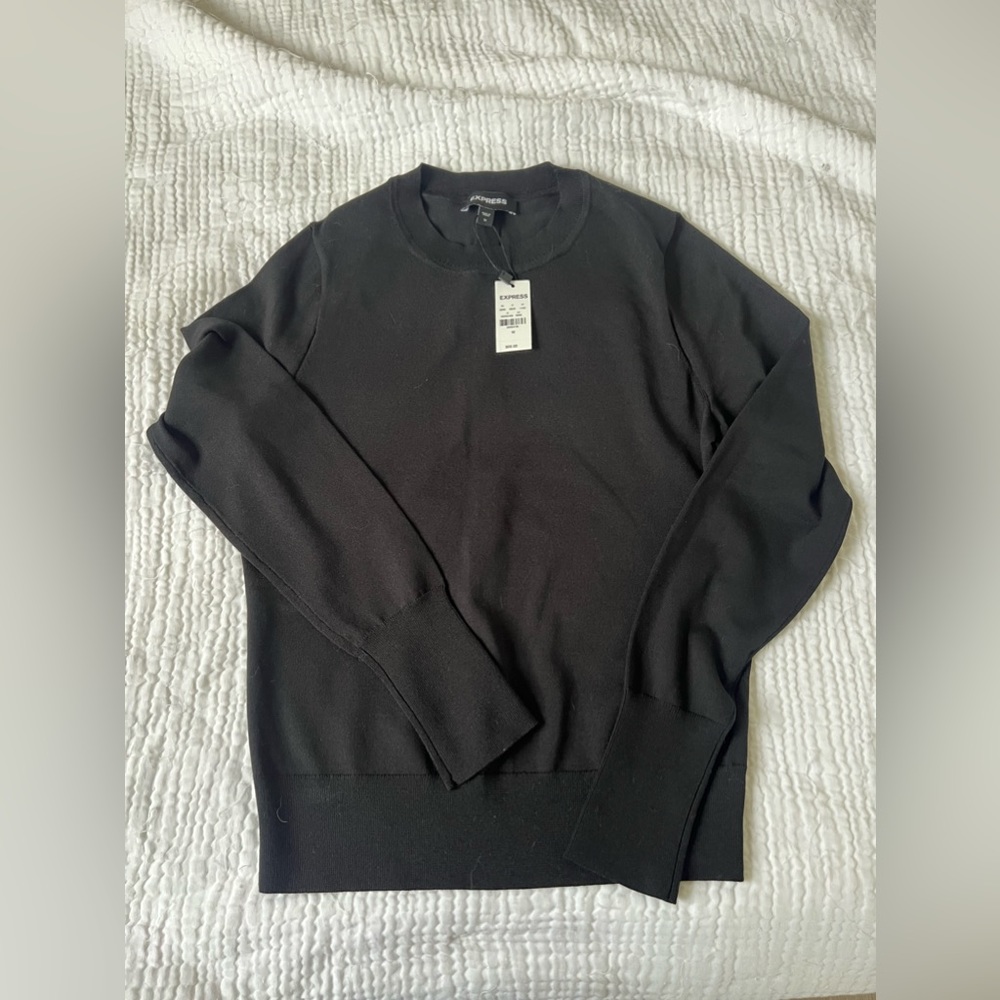 Express Black Crewneck Sweater size Medium🖤